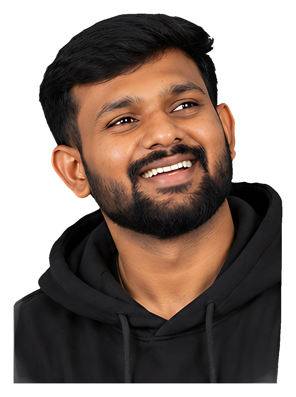 Sakthi Vignesh laughing
