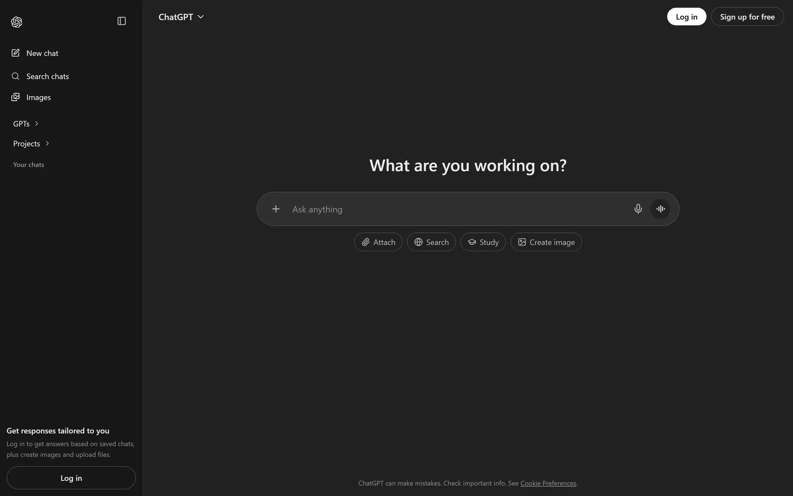 ChatGPT UI Replica screenshot