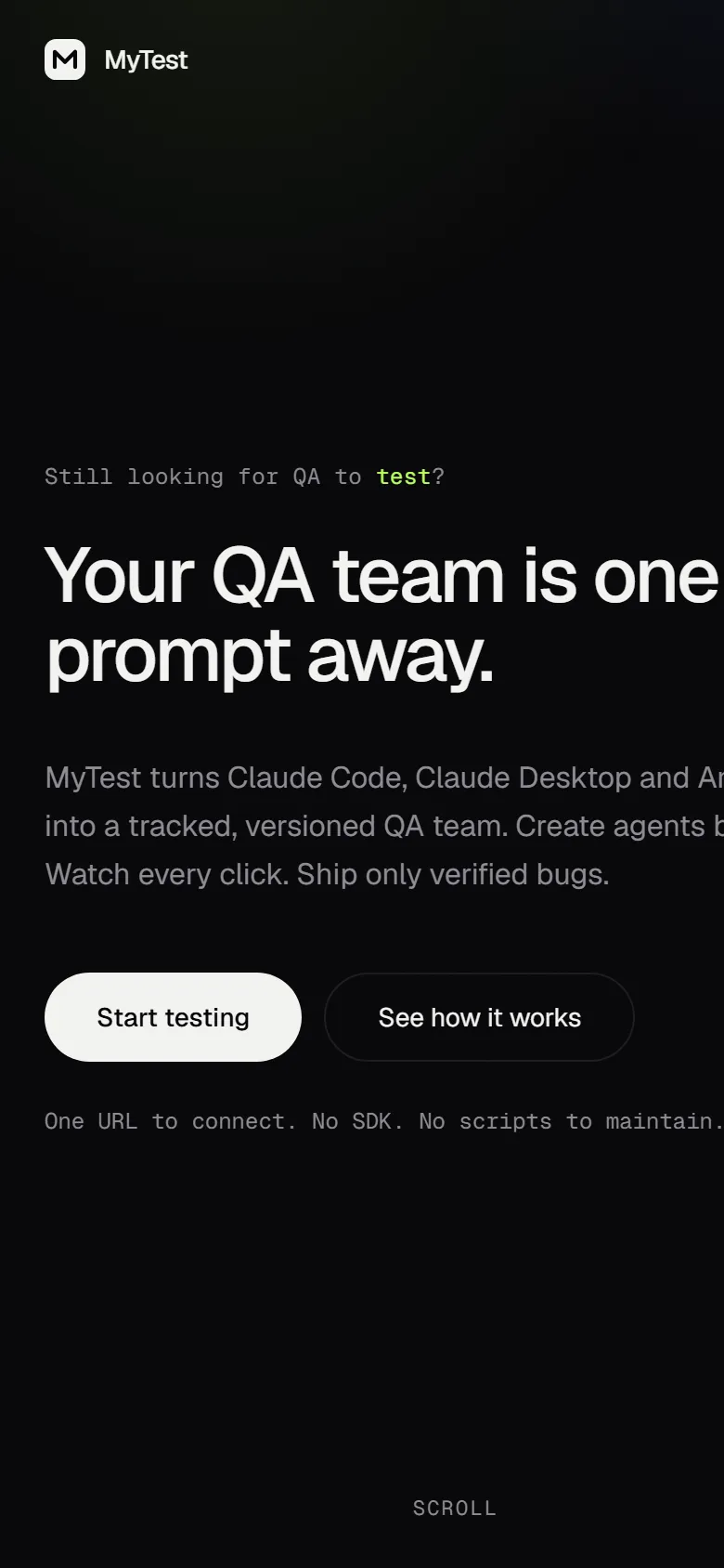 MyTest on a phone