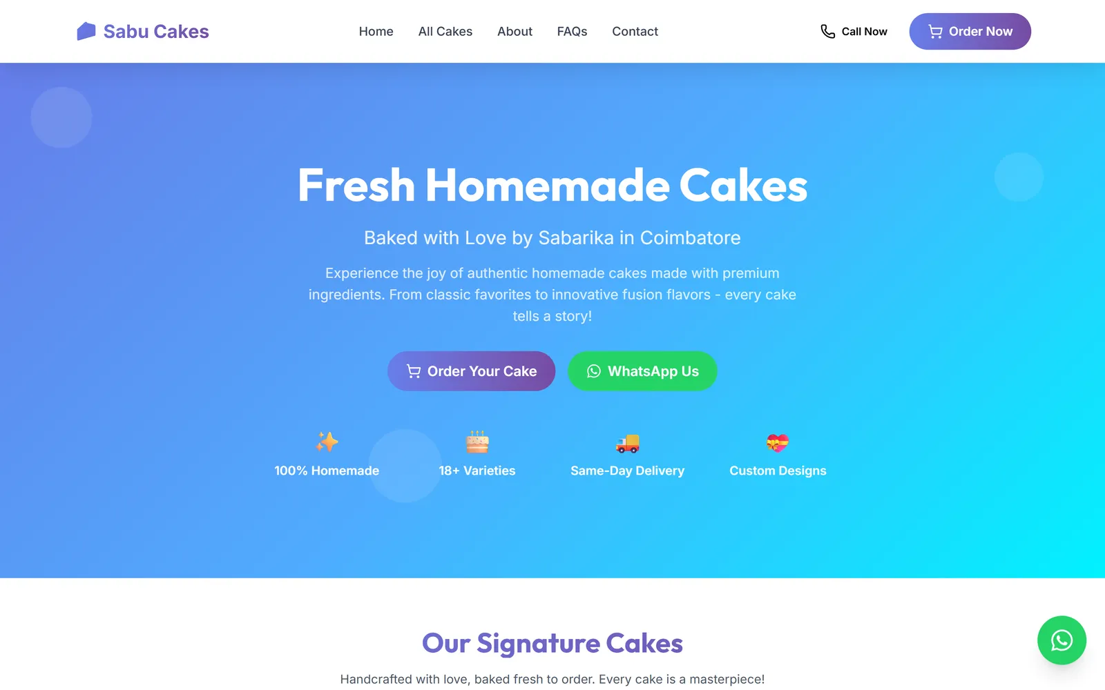 Sabu Cakes screenshot