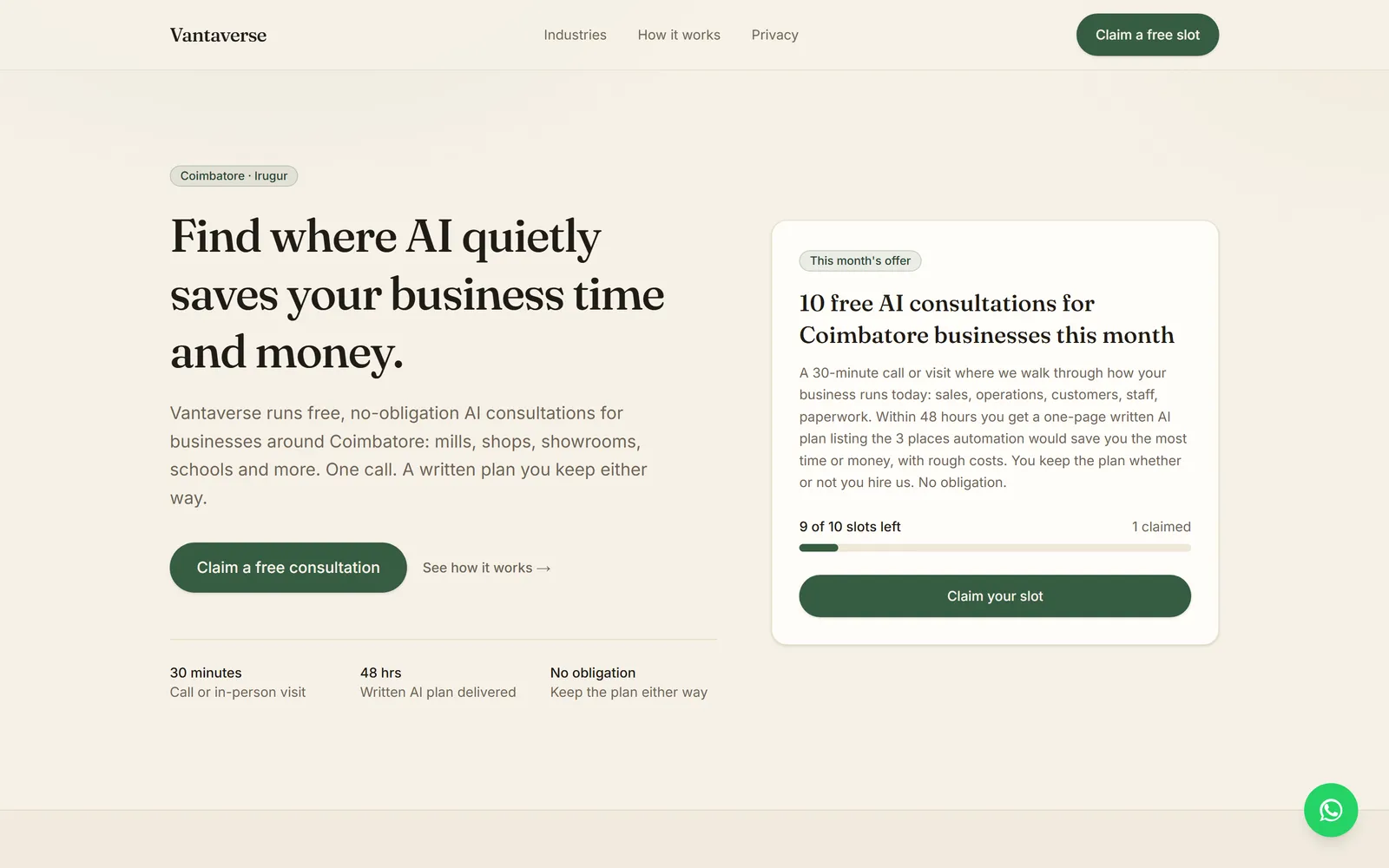 Vantaverse Consult screenshot